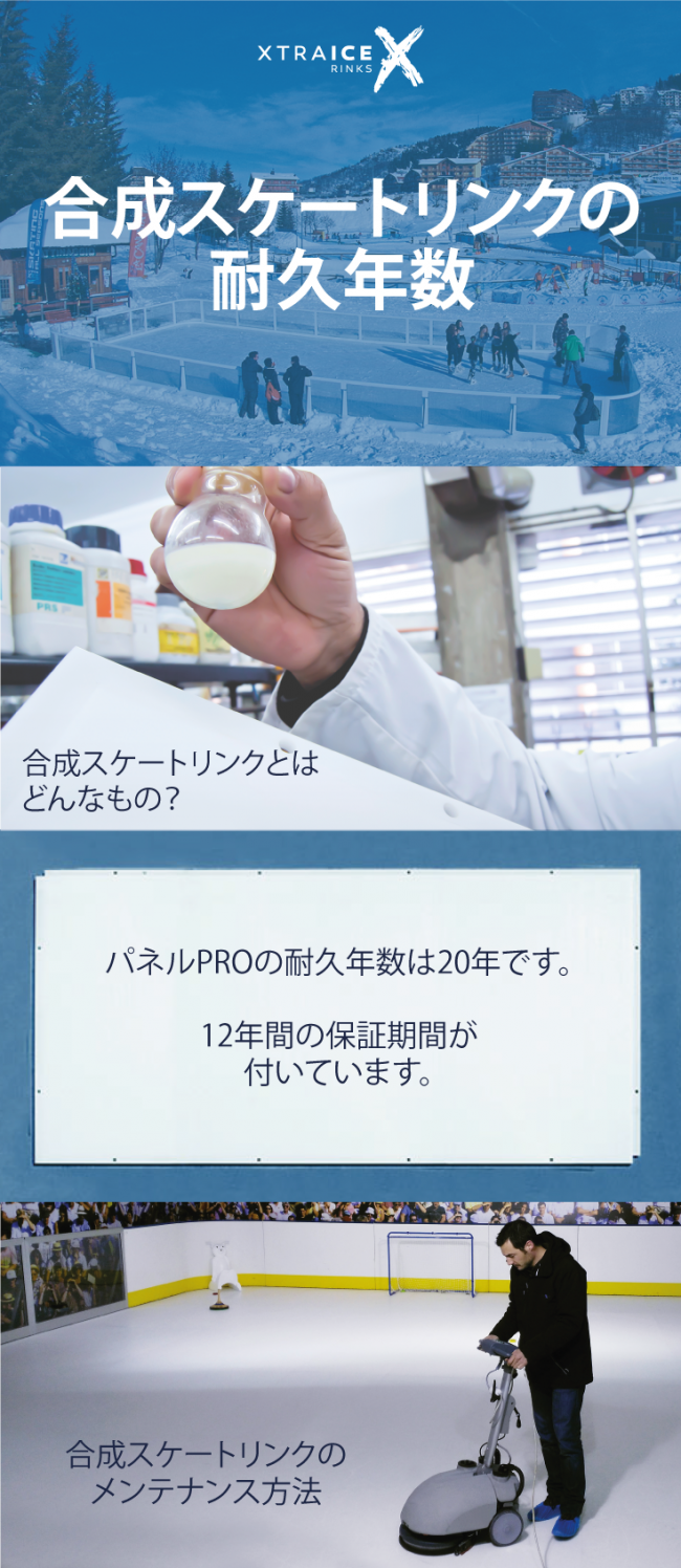 合成スケートリンクの耐久年数 | 合成アイスの製品寿命