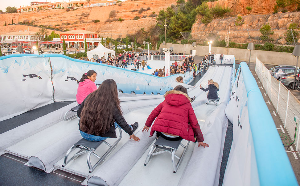 Innovation Piste de luge en glace synthétique Xtraice