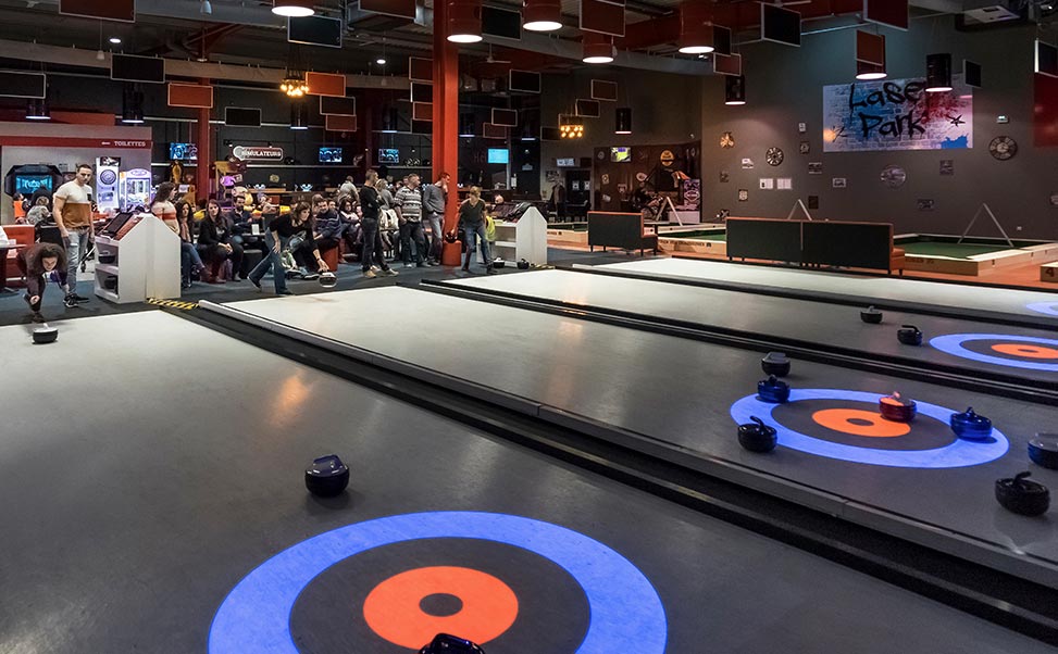 Curling interativo de gelo sintético Xtraice