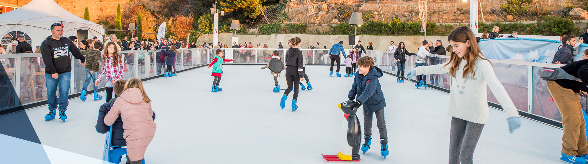Leisure synthetic ice rink