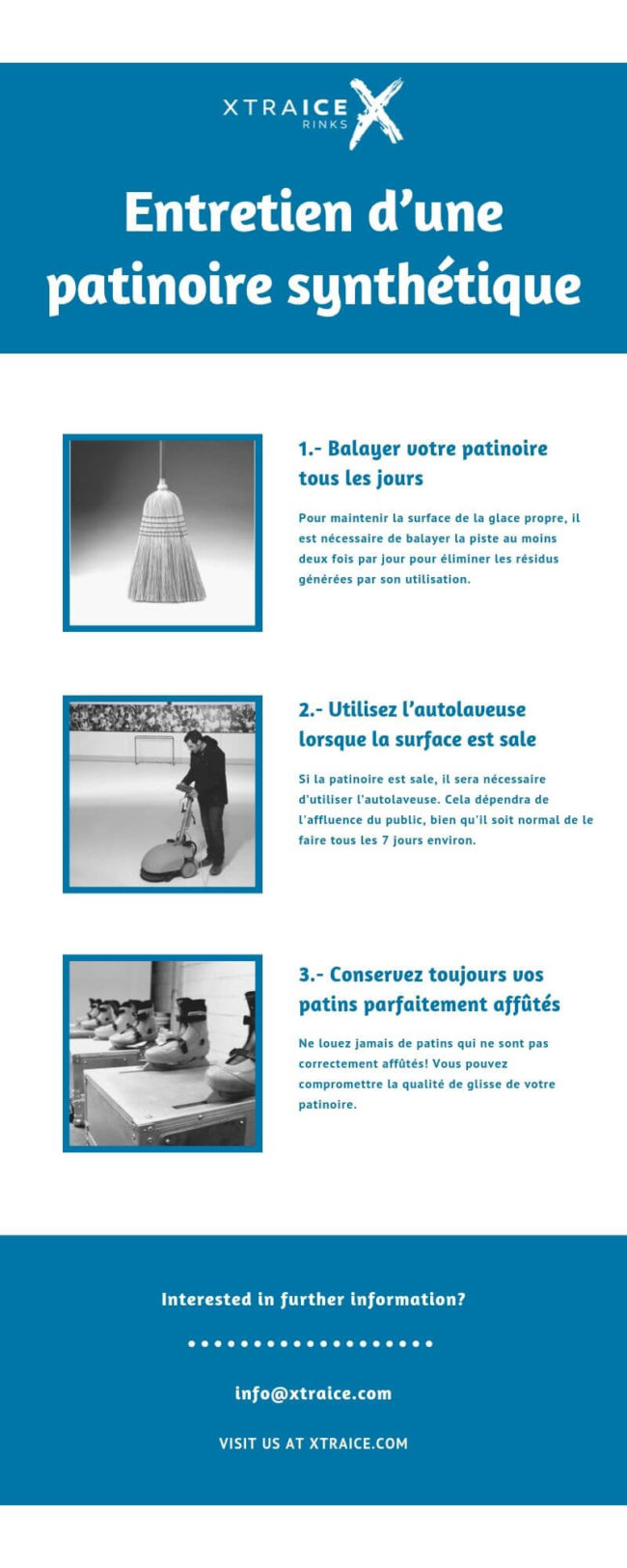 Entretien d’une patinoire synthétique Entretien d’une patinoire synthétique