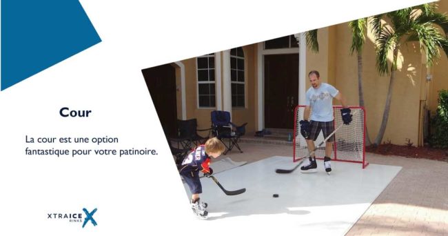 PAtinoire synthétique dans sa cour PAtinoire dans sa cour