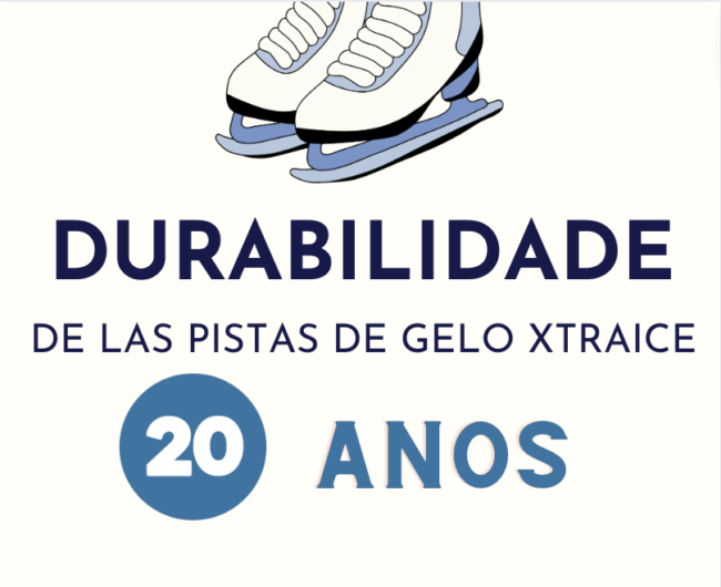 vida útil das pistas de gelo sintético